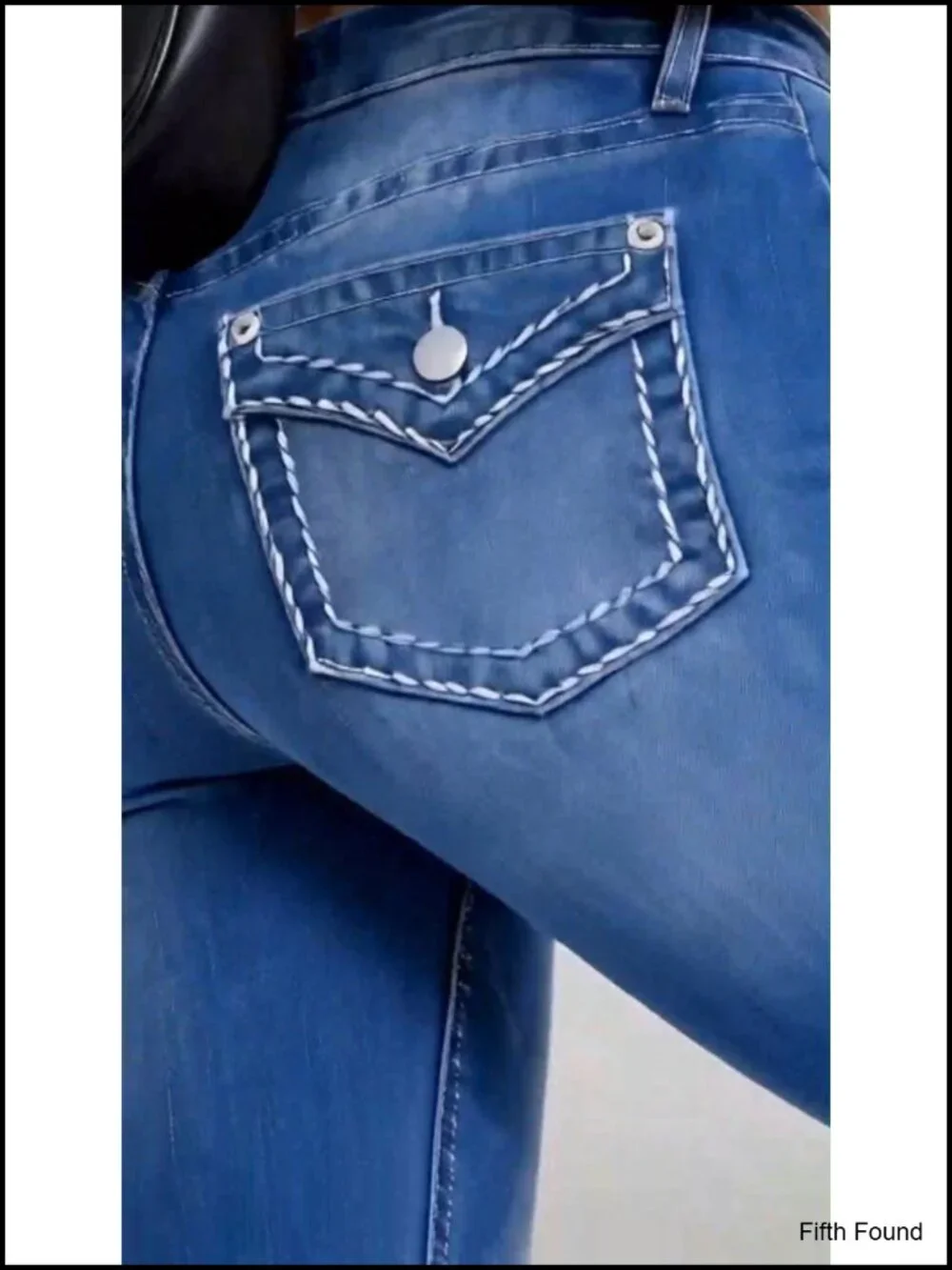 Mid Waist Skinny Capri Jeans with Embroidery Raw Hem
